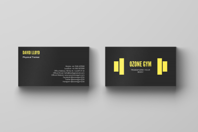 Ozone-Gym-business-card-mockup